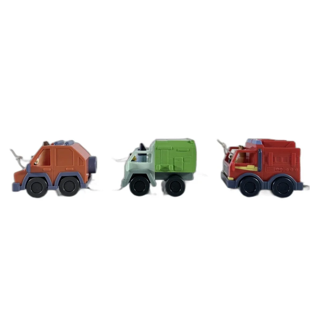 Bluey‎ Mini Vehicle Set Heeler 4WD Garbage Truck Fire Truck Chilli 3 Pack NWT